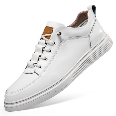 Zapatos Skateboard Cuero Talla Grande Estilo Retro Punching Confort Suave - Image 4