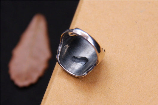 Anillo Pixiu de Plata Esterlina Estilo Étnico Retro - Amuleto de Buena Suerte - Image 4