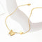 Gold Butterfly Anklet Single Chain Gold