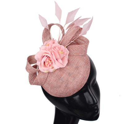 Sombrero Floral con Plumas - Accesorio Elegante para Mujer - Image 13