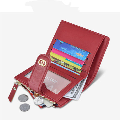 Billetera Compacta Bordada para Mujer con Múltiples Compartimentos - Image 3