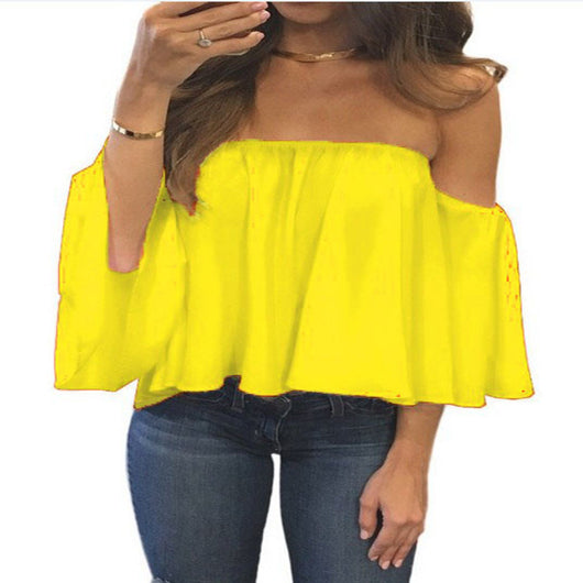 Blusa Chifón Elegante con Cuello Envuelto y Mangas Largas - Image 9