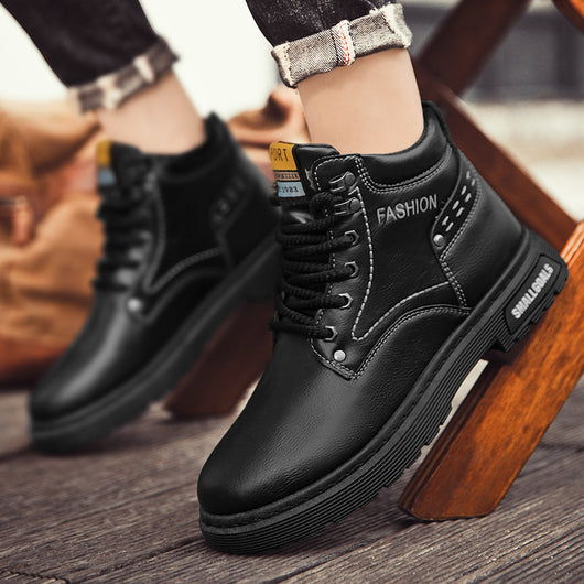 Botas Martin de Cuero Retro Estilo Británico - Hombre - Image 3