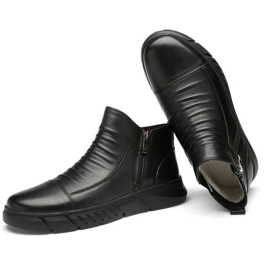 Botas de Cuero Vacuno Casual - Estilo Versátil y Duradero - Image 5