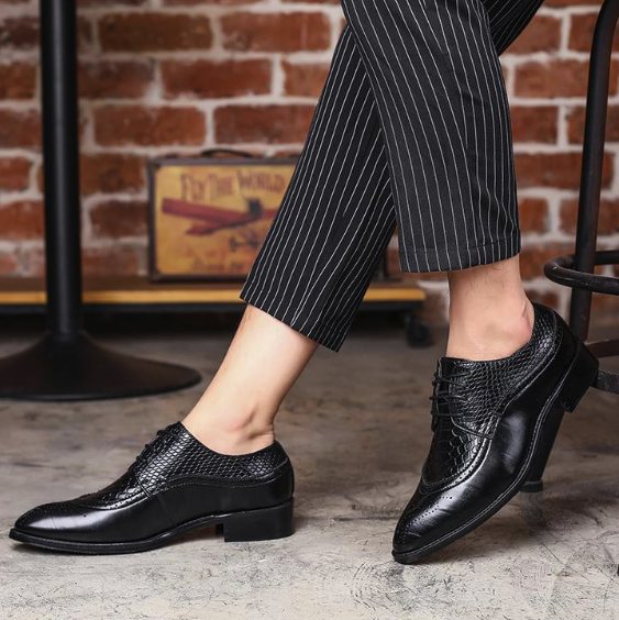 Zapatos Oxford de Cuero para Hombre - Mocasines Elegantes con Cordones