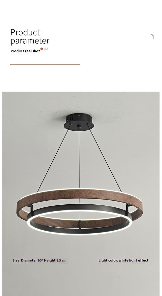 Lámpara de Techo Minimalista Moderna con Acabado Madera Italiana - Image 6