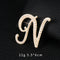 Brooch customization English letter brooch Pearl pin for women, 5 colors