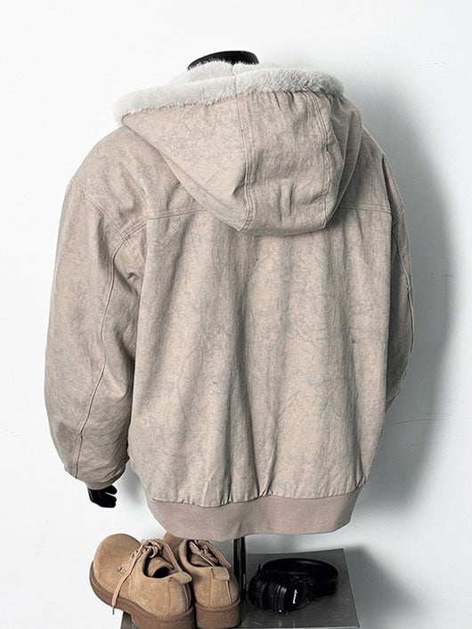Chaqueta Acolchada de Algodón con Textura Mármol - Estilo Retro para Invierno - Image 18