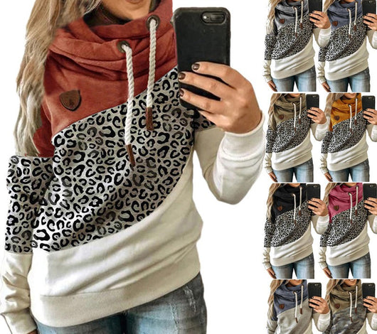 Sudadera con capucha y costuras estampadas de corte holgado