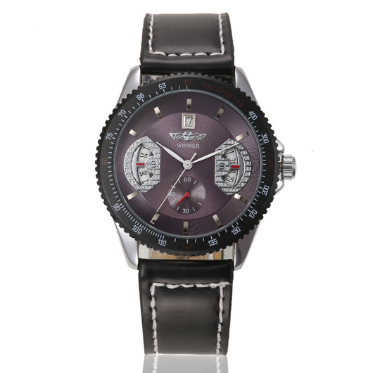 Reloj Automático de Cuero Hueco - Image 15
