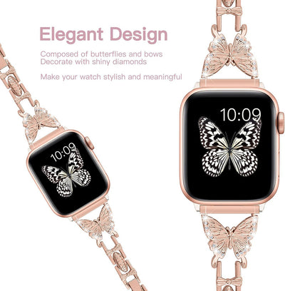 Correa de Reloj con Mariposa de Diamantes - Talla Pequeña - Image 4