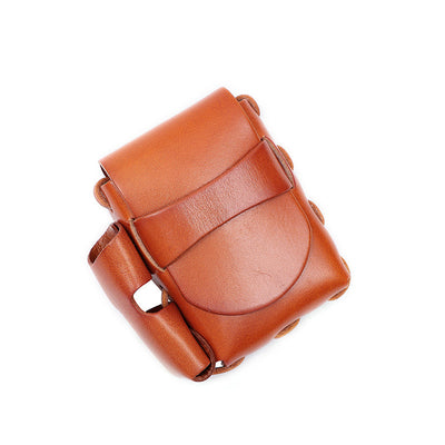 Estuche para Cigarrillos de Cuero Curtido Artesanal Estilo Retro - Image 4