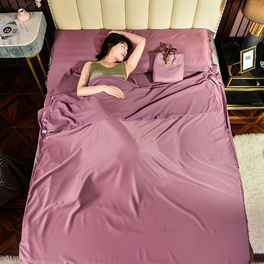 Saco de Dormir Viajero Modal Tencel Color Sólido Doble - Image 8