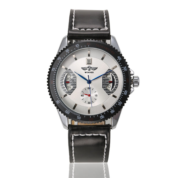 Reloj Automático de Cuero Hueco
