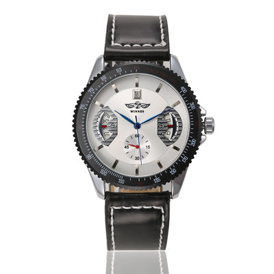 Reloj Automático de Cuero Hueco