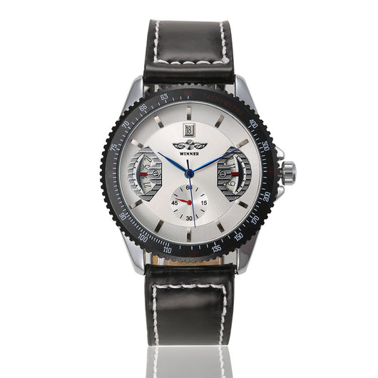 Reloj Automático de Cuero Hueco