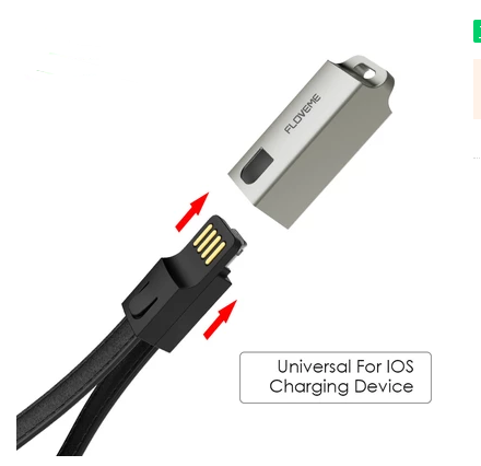 Cable de Carga USB 2.1A Compatible con iPhone iOS 10+