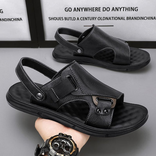 Sandalias de Cuero para Hombre con Suela Gruesa Antideslizante - Image 2