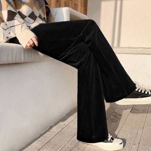 Pantalón Ancho Cintura Alta Estilo Coreano Casual - Image 11