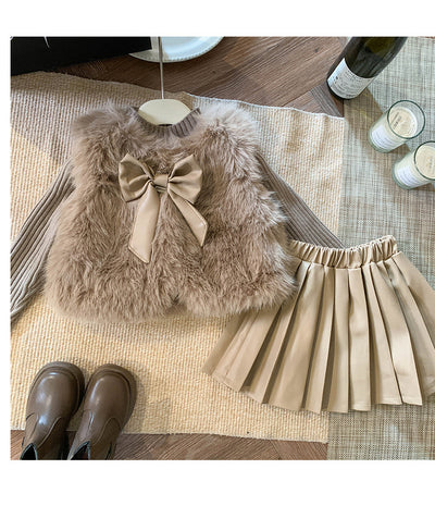 Conjunto Escolar Coreano Otoño Invierno para Niñas - Image 7