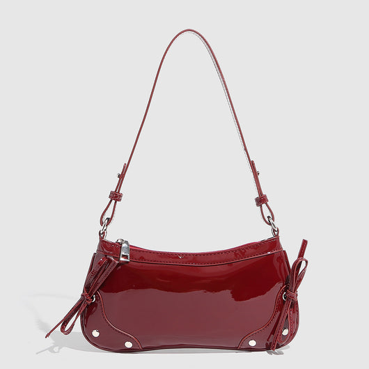 Bolso Bandolera Cuadrado Pequeño con Doble Moño - Diseño Minimalista Liso - Image 35