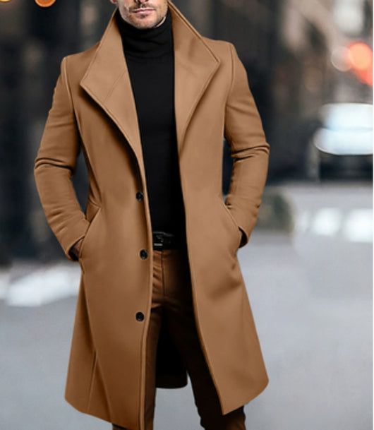Abrigo Trench de Lana Media Longitud para Hombre - Image 7