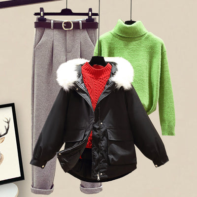 Conjunto de Sudadera Acolchada de Algodón para Mujer - Image 32