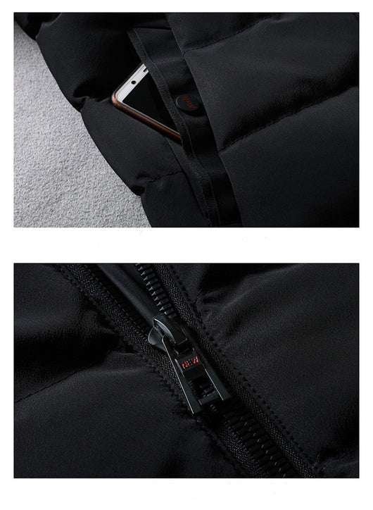 Chaqueta Acolchada Gruesa Estilo Hong Kong para Hombre - Image 7