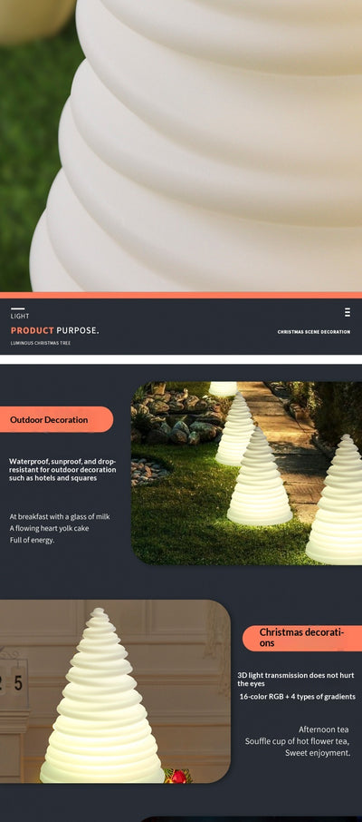 Lámpara LED Navideña Árbol Bambú con Diseño Infantil para Jardín - Image 13