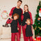 Pijama Navideño para Mujer con Diseño Tartán y Colores Sólidos