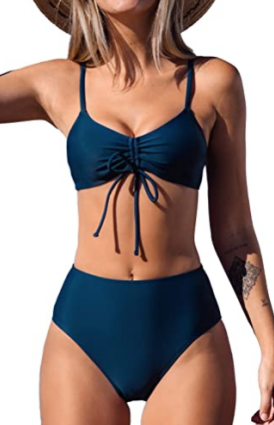 Maiô Feminino com Recortes e Amarrações - Design Halter Elegante