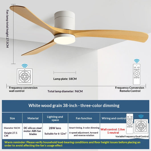 Ventilador de Techo con Luz Integrada Moderno y Minimalista - Image 10