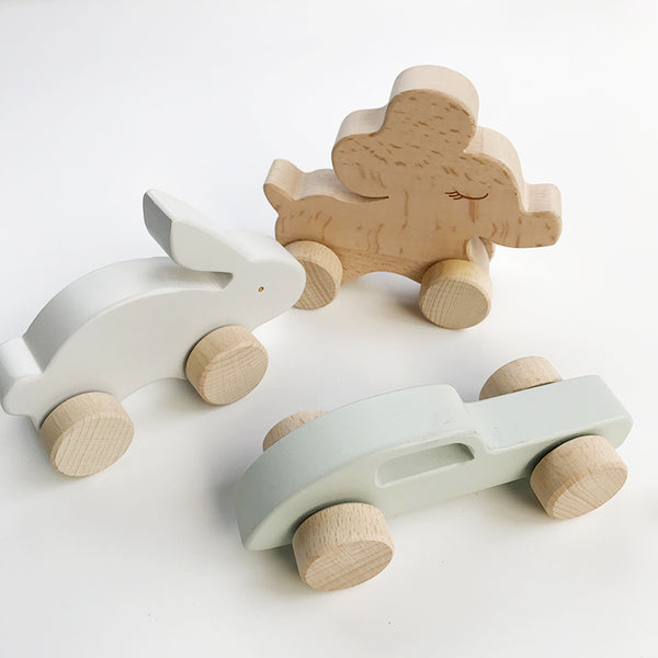 Patinete de Madera Maciza para Niños