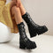 Botas Martin Plataforma Estilo Punk para Mujer