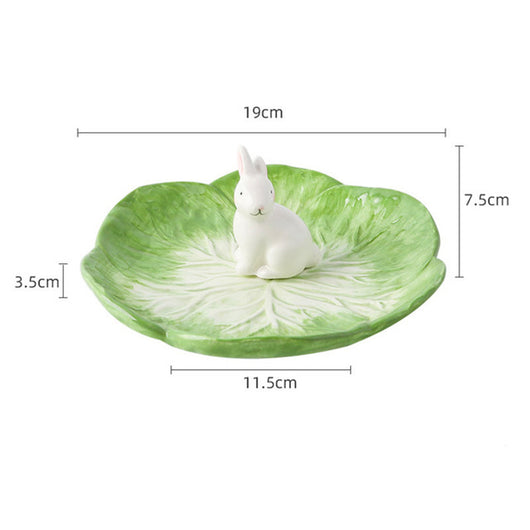 Vajilla Infantil de Cerámica Pintada a Mano con Animales Lindos de Pascua - Platos y Tazones para Ensaladas, Frutas y Postres - Image 15