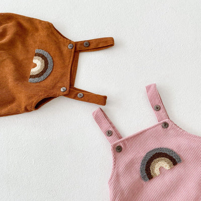Mono Tipo Sling con Bolsa para Bebé Niño y Niña - Diseño Arcoíris en Pana - Image 13