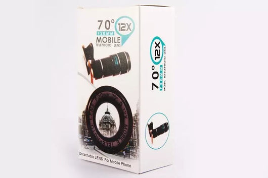 Lente de Zoom Universal 12x para Smartphone - Gran Angular 70° con Vidrio Óptico - Image 5