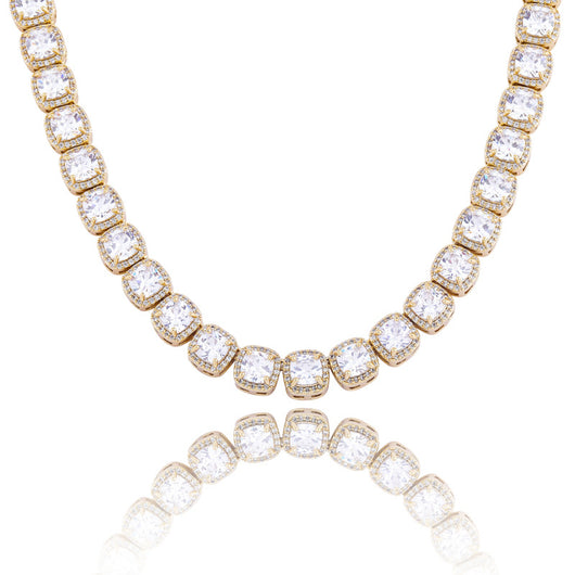 Collar Cuadrado Hip Hop con Circonitas Brillantes - Image 14