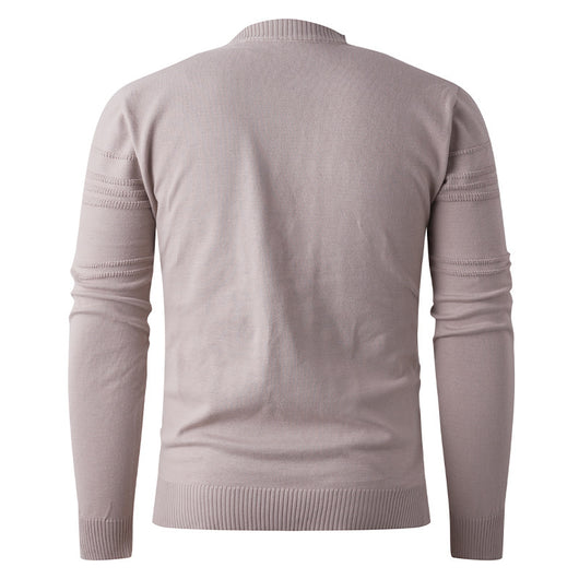 Suéter Tejido Cuello Redondo Clásico para Hombre - Image 6