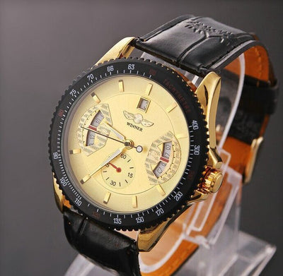 Reloj Automático de Cuero Hueco - Image 16