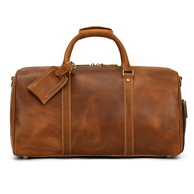 Bolsa de Viaje en Cuero Premium con Estampado Vintage - Image 4