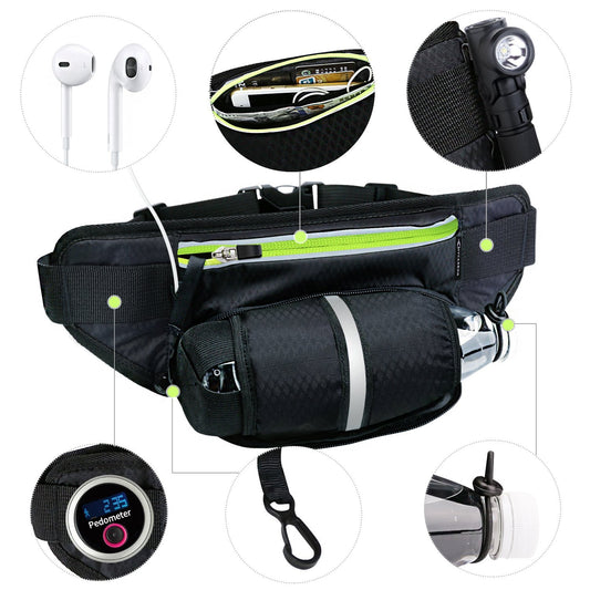 Cinturón Deportivo Multifuncional para Correr con Bolsas Laterales