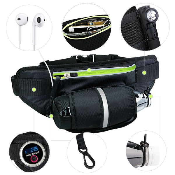 Cinturón Deportivo Multifuncional para Correr con Bolsas Laterales