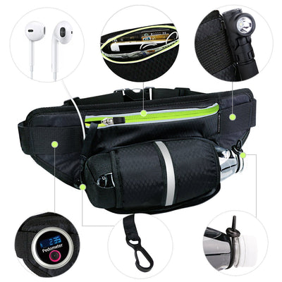 Cinturón Deportivo Multifuncional para Correr con Bolsas Laterales
