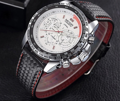 Reloj de Lujo para Hombre 1010 - Correa de Cuero, Resistente al Agua 3ATM - Image 6