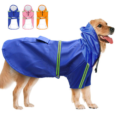 Poncho Impermeable Reflectante para Perros Grandes - Protección Total en Lluvia - Image 4