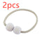 Magnetic Curtain Tiebacks Pearl Beads Beige 2 Piezas