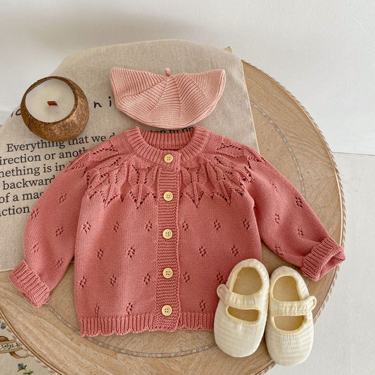 Chaqueta Tejida Calada para Niños - Diseño Versátil y Fresco - Image 11