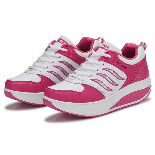 Tenis de Cuero Transpirable con Plataforma Elevada para Mujer - Image 2
