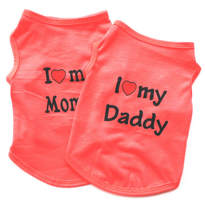 Chaleco para Mascotas Estilo Clásico Mamá Papá - Image 4